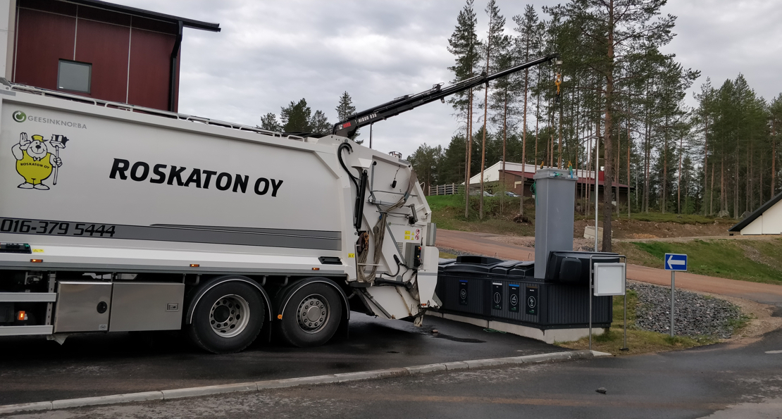 Jäteastioiden tyhjennys